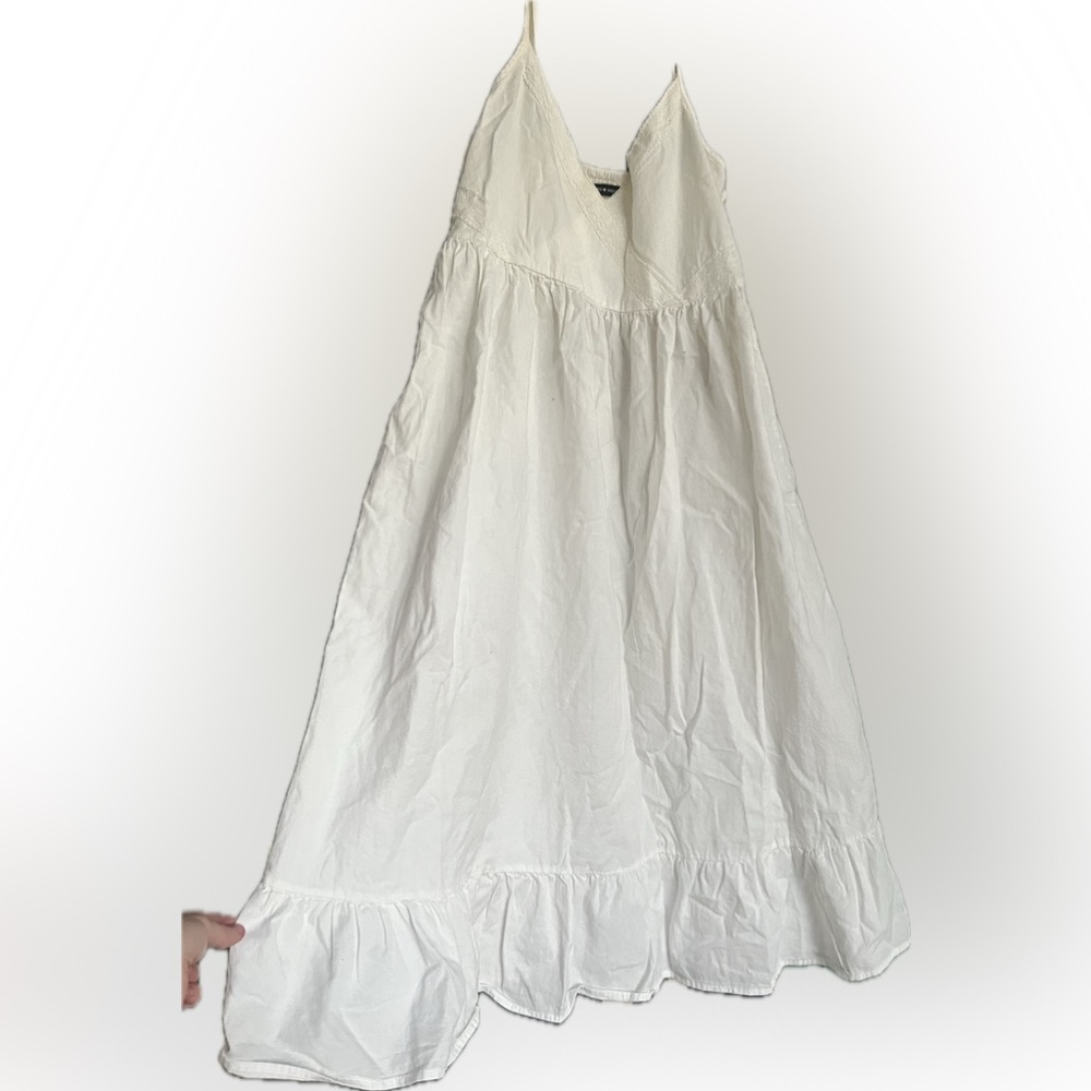 White brandy Melville cotton dress